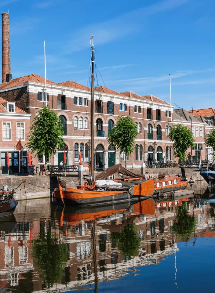 The Voorhaven in Rotterdam, where the studio is based